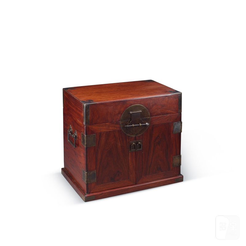 A huanghuali seal chest, guanpixiang, Late Ming - early Qing dynasty | 明末清初 黃花梨官皮箱 - 图1